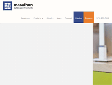 Tablet Screenshot of marathonbe.com